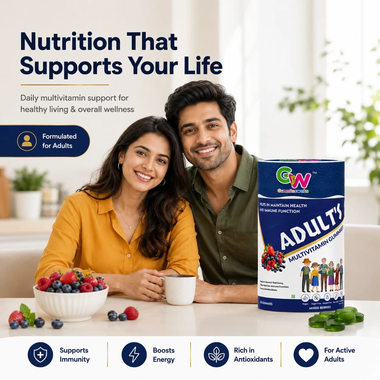 Adult’s Multivitamin Gummies (Pack of 2) thumbnail 3