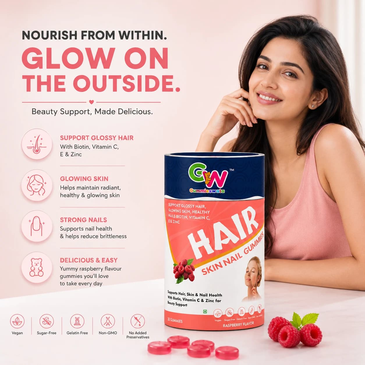 Hair Skin Nail Gummies thumbnail 3