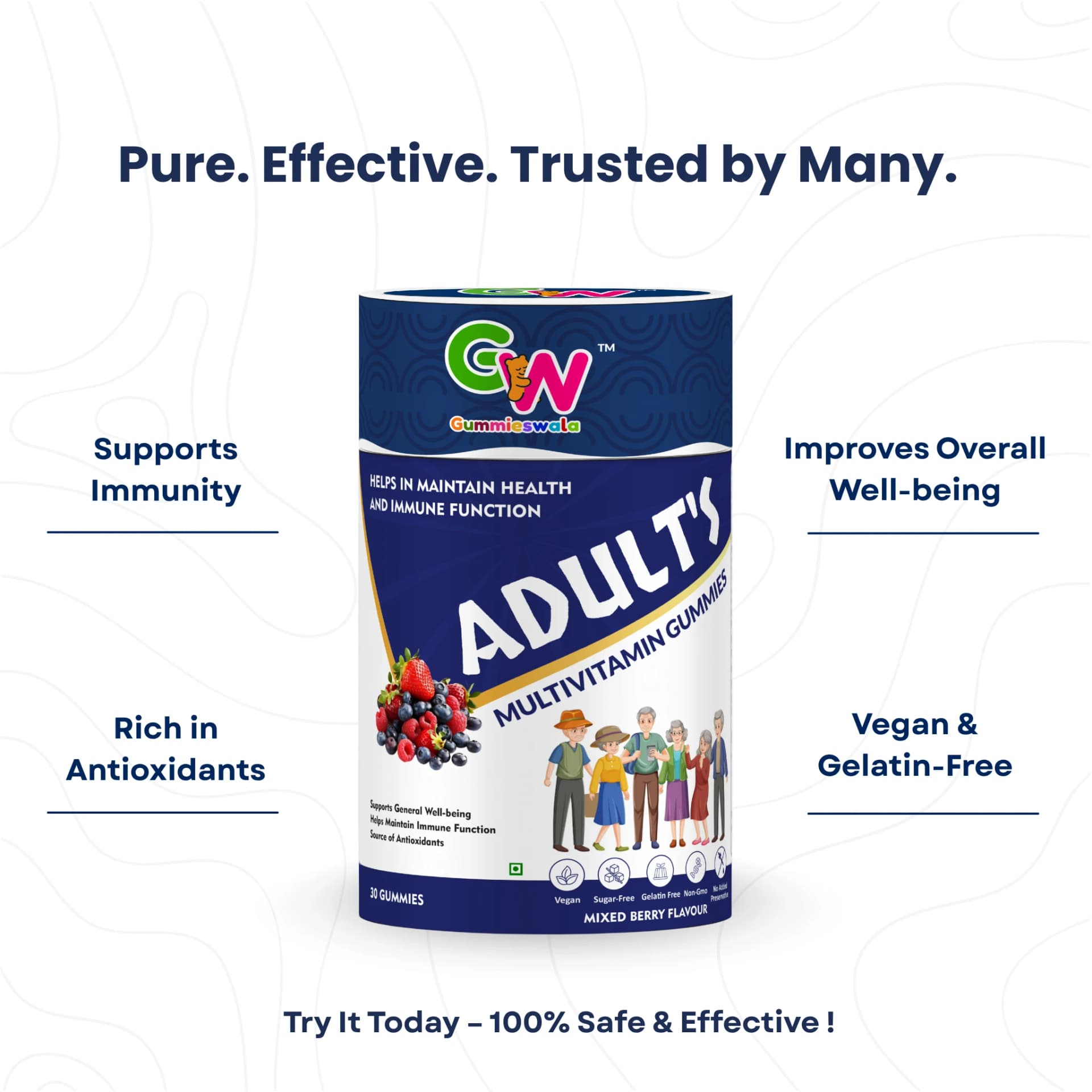 Adults + Kids Multivitamin Gummies (Pack of 2) thumbnail 3