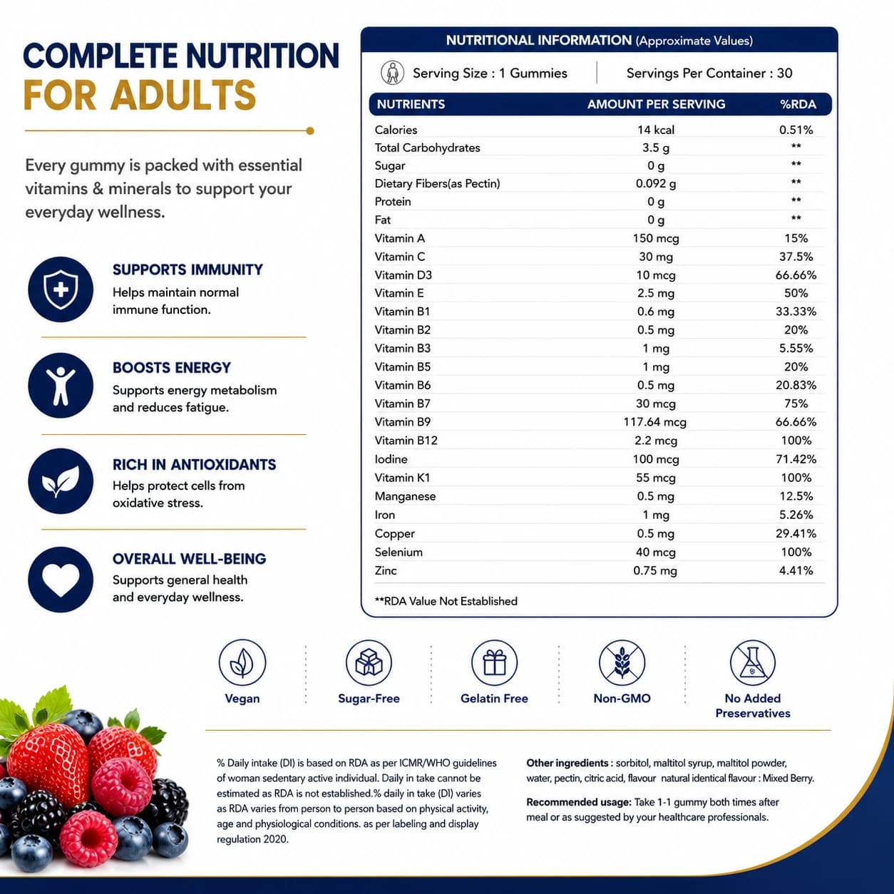 Adult’s Multivitamin Gummies thumbnail 6
