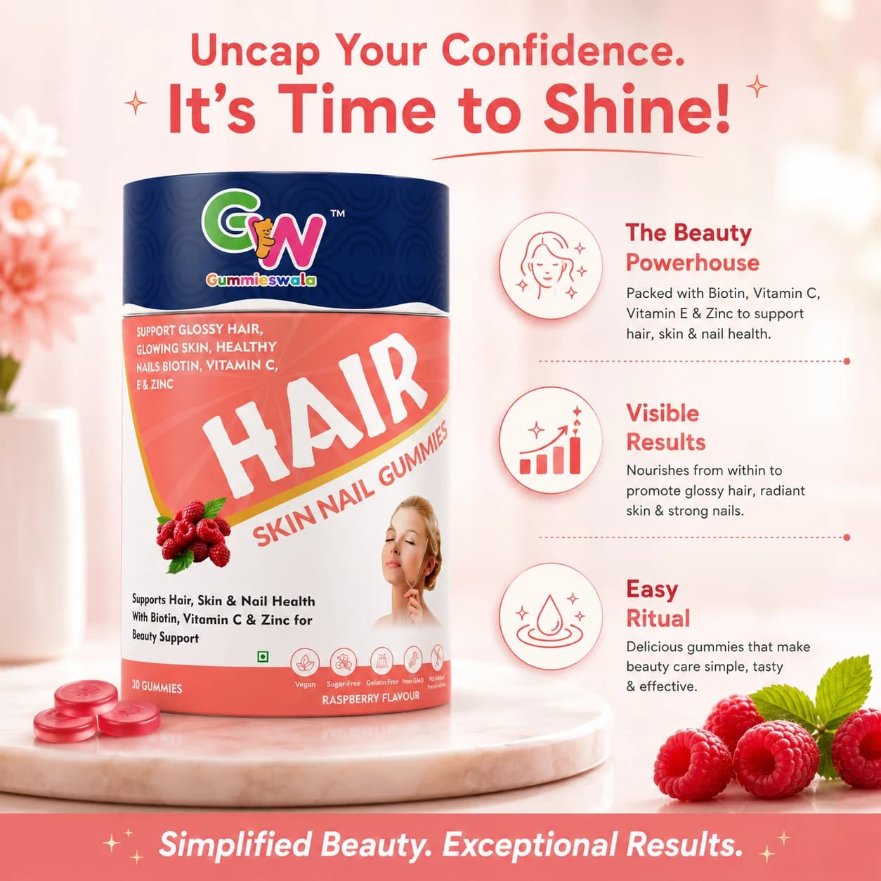 Hair Skin Nail Gummies (Pack of 2) thumbnail 5