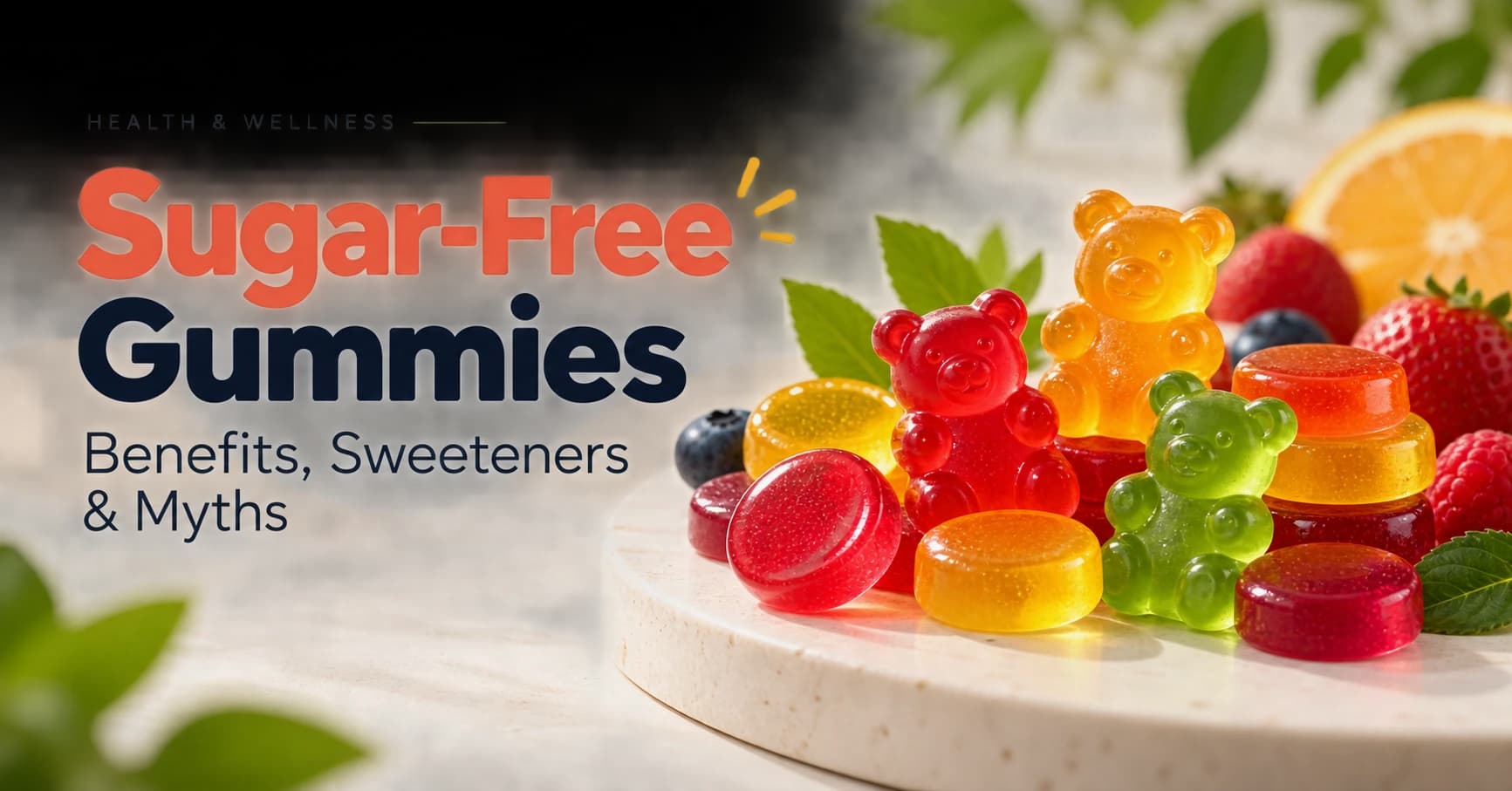 Sugar-Free Gummies: Benefits, Sweeteners & Myths