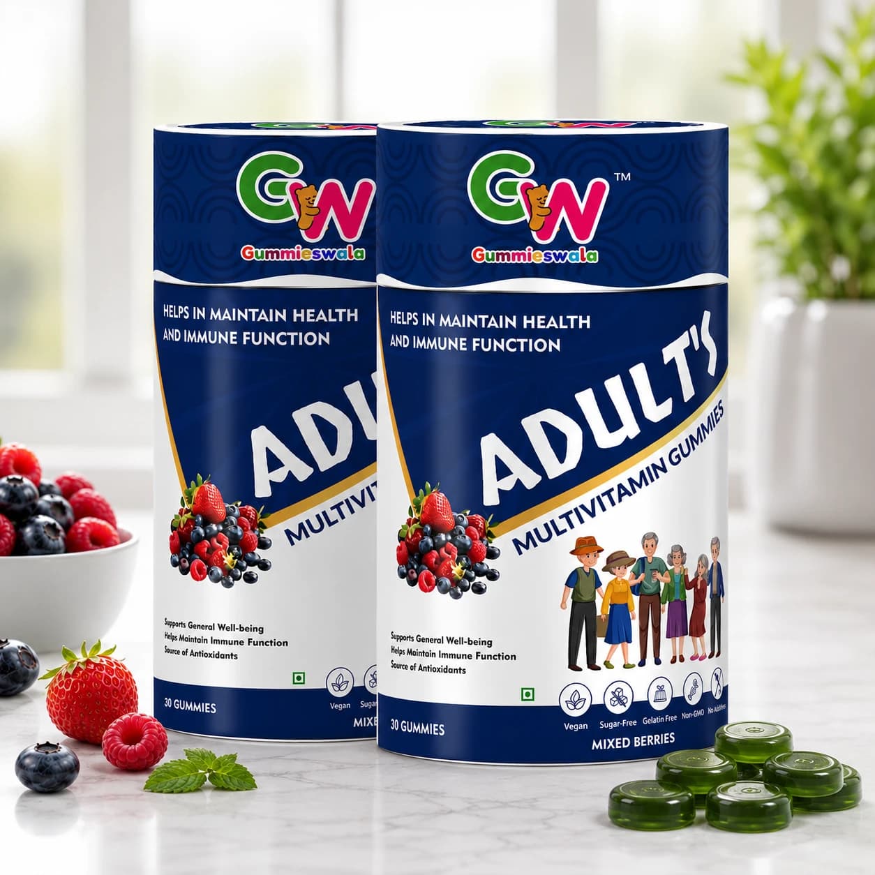 Adult’s Multivitamin Gummies (Pack of 2)