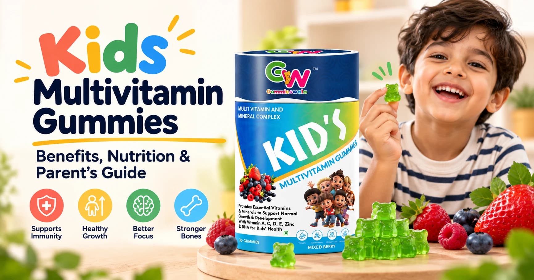 Kids Multivitamin Gummies: Benefits, DHA & Daily Nutrition Guide