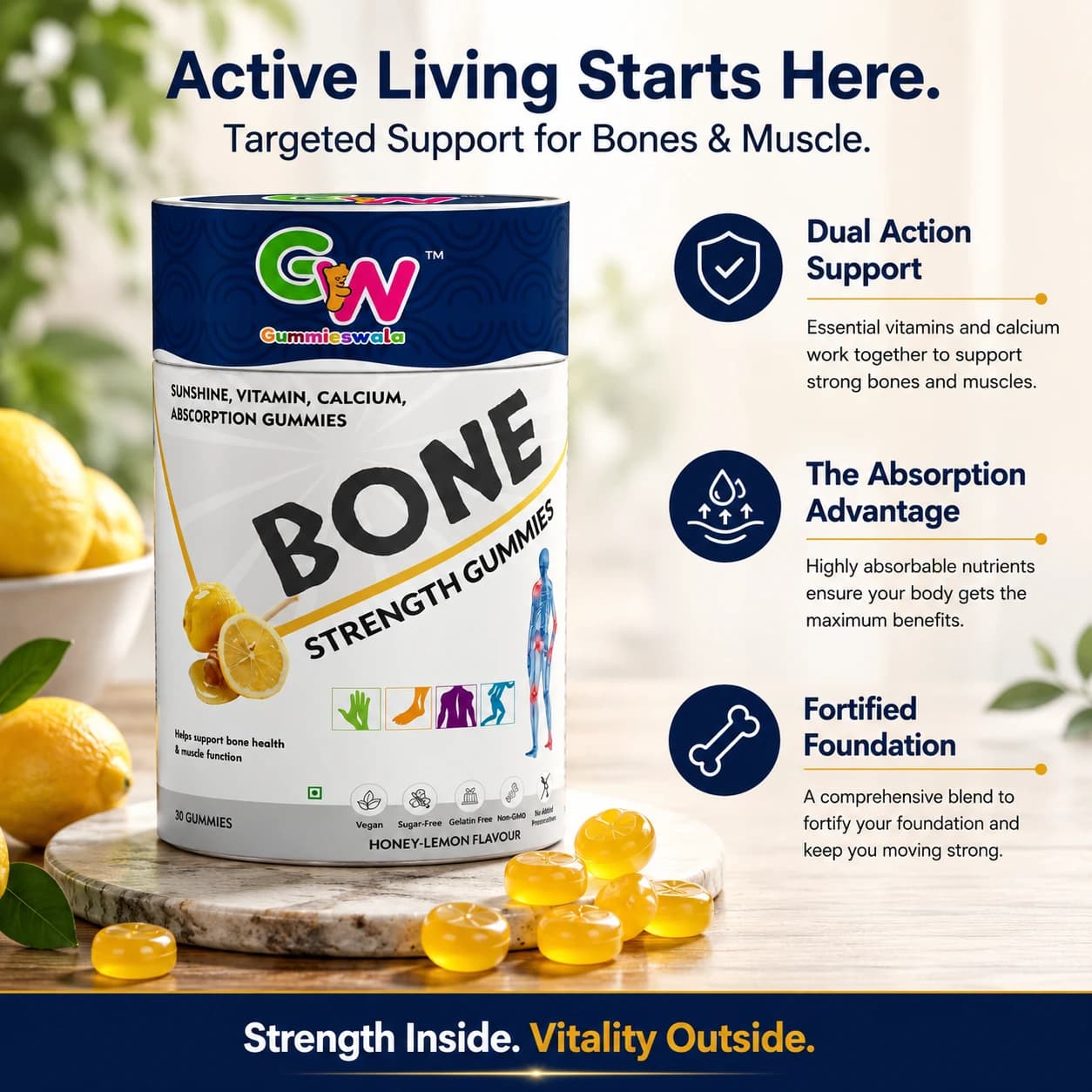 Bone Strength Gummies (Pack of 2) image 5