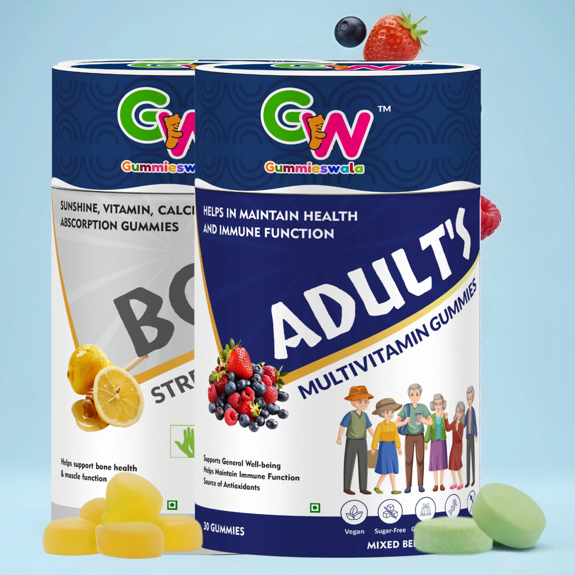 Multivitamin + Bone Strength Gummies (Pack of 2)