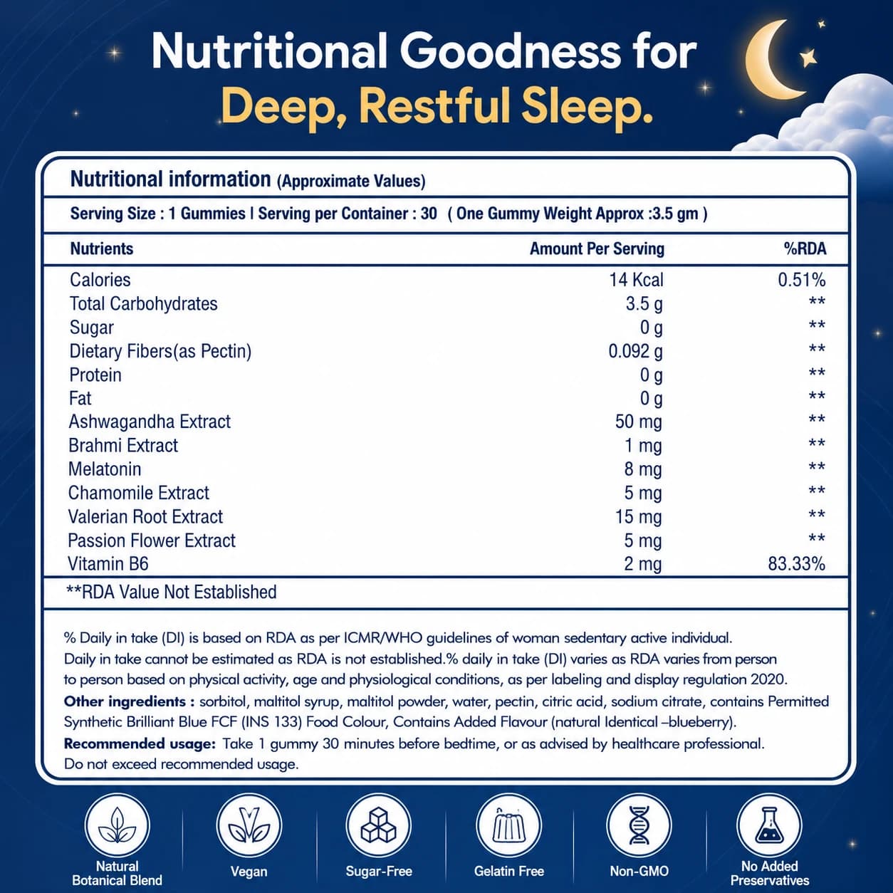 Sleep Support Gummies (Pack of 2) image 6