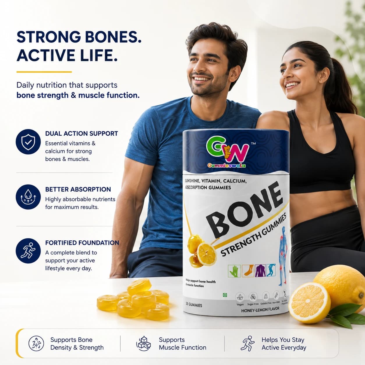 Bone Strength Gummies (Pack of 2) image 3